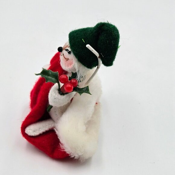 Annalee Christmas Mouse Ornament Santa Stocking Cap Hat 2007 Read - Picture 6 of 11